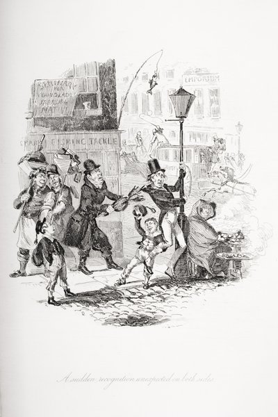 A sudden recognition unexpected on both sides, illustration from 